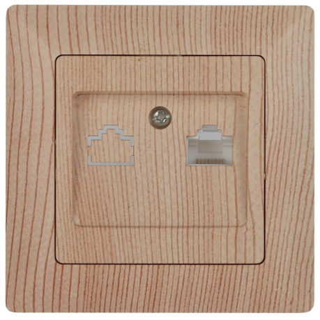 Розетка компьютерная RJ45 ЭРА Intro  4-303-11 190931