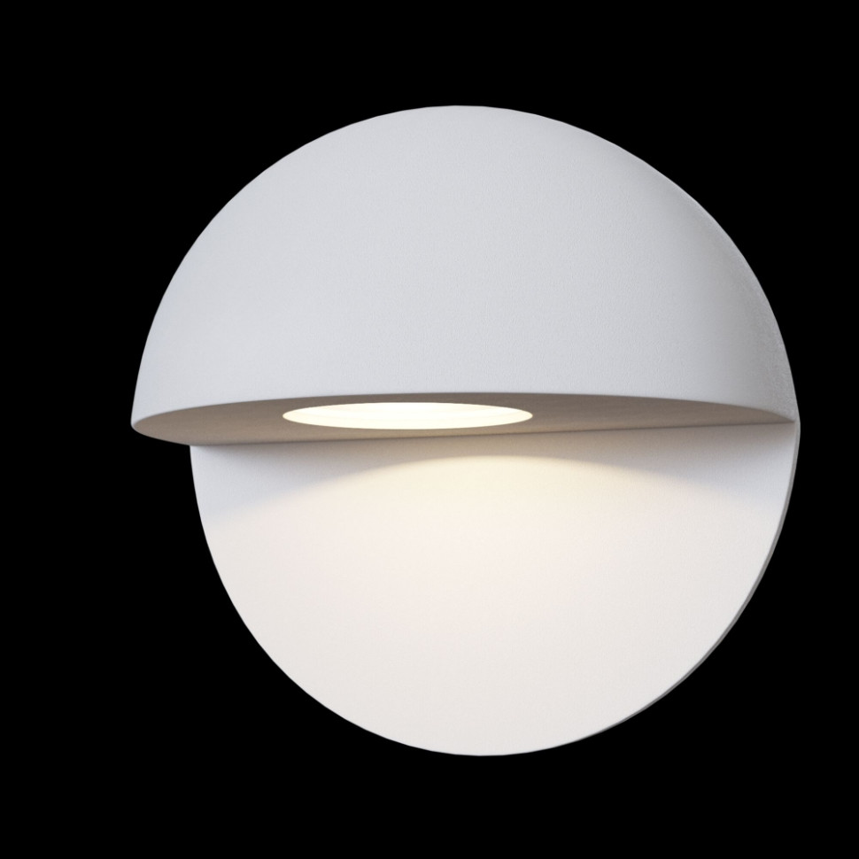 Настенный уличный светодиодный светильник Maytoni Mezzo O033WL-L3W3K, цвет белый - фото 2