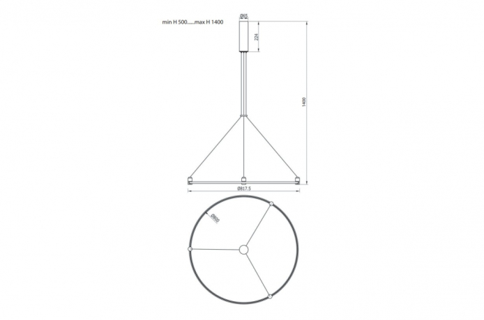 Основание для магнитной модульной системы CODE 1.2 Donolux DL20221D800 Black 