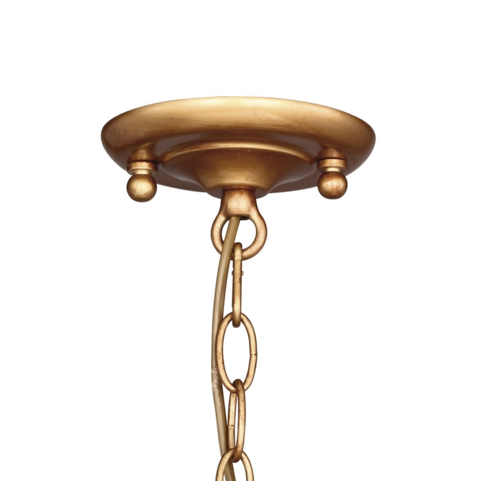 Люстра с лампочками, подвесная, комплект от Lustrof. №98146-617136, цвет окрашенное золото - фото 3