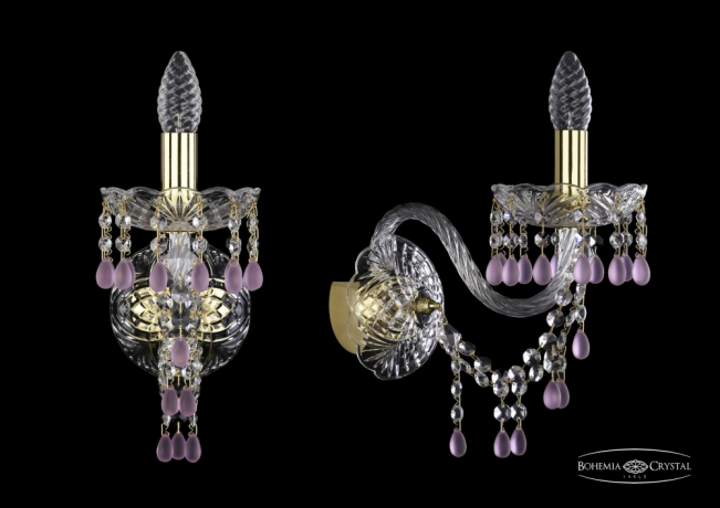 1410B/1/195/XL/G/V7010 Бра Bohemia Ivele Crystal 