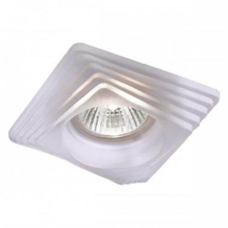 Нарушена упаковка!  <24128>  Встраиваемый точечный светильник Novotech Glass 369126