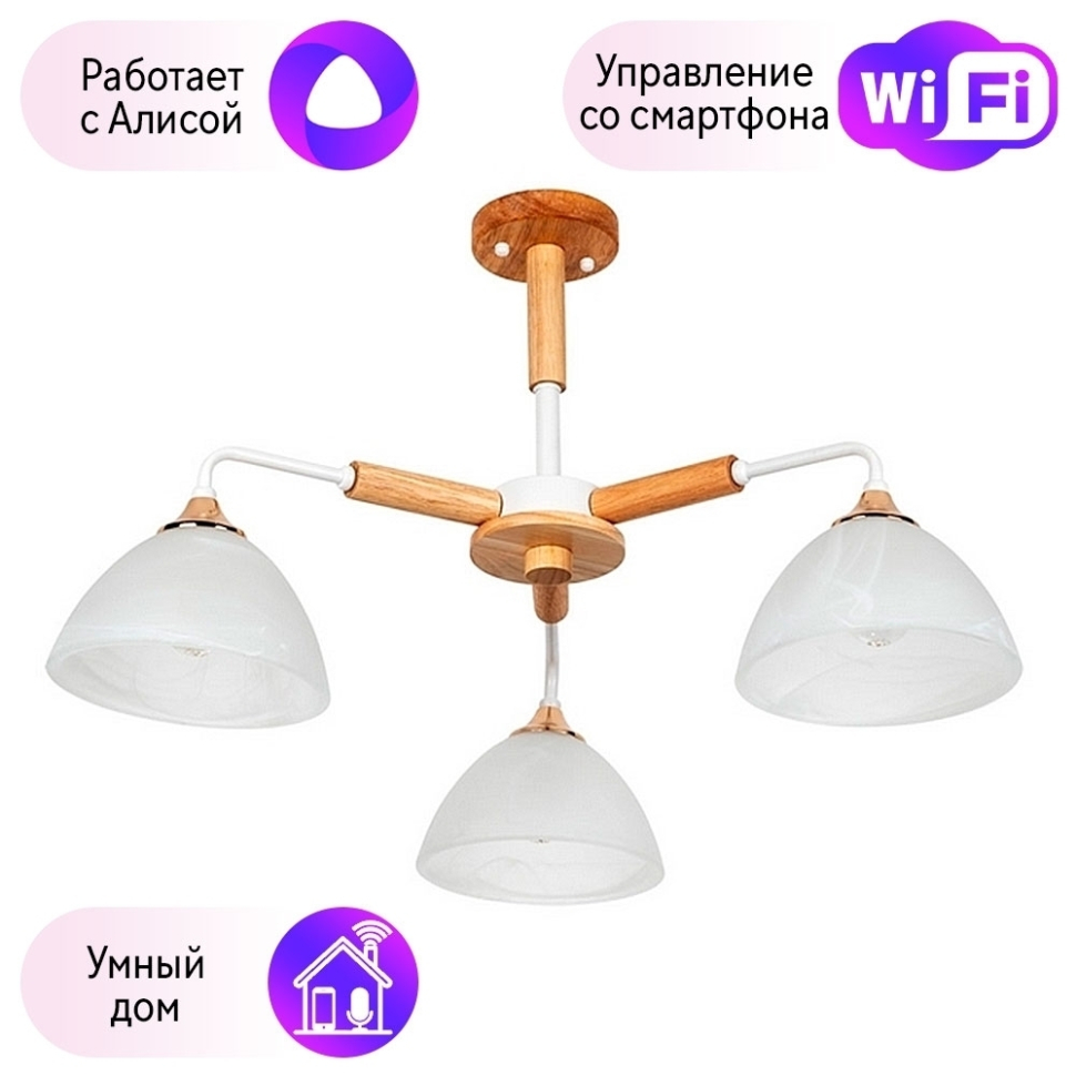 Потолочная люстра с поддержкой Алисы комплект от Lustrof 257638 9140₽