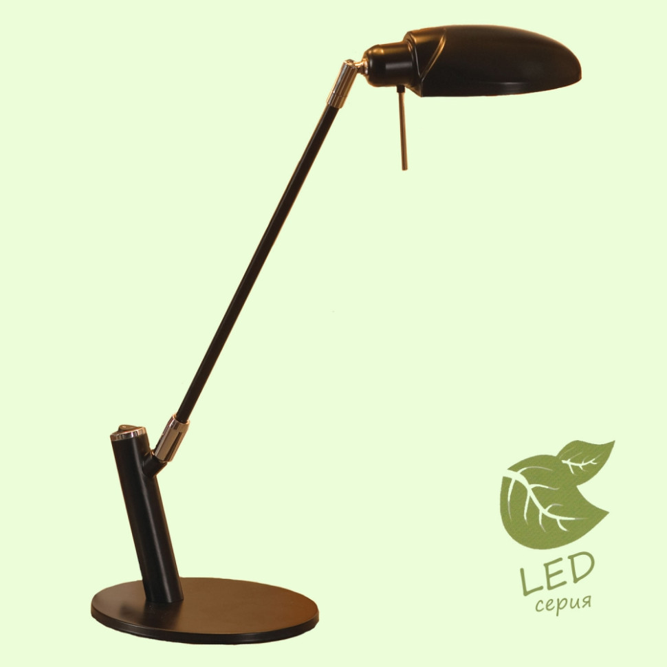 GRLST-4314-01 Настольная светодиодная лампа LOFT (Lussole) ROMA, цвет черный - фото 1