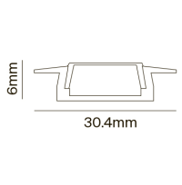 Профиль встраиваемый Maytoni Led Strip Алюминиевый профиль ALM002S-2M