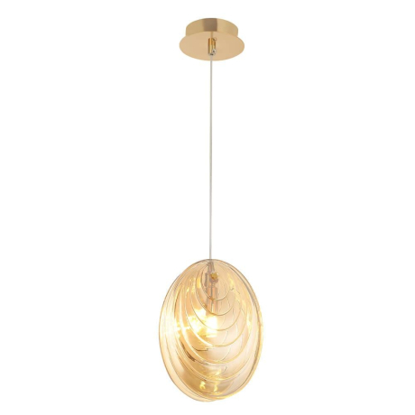 Подвесной светильник с лампочкой CRYSTAL LUX Mar SP1 Amber+Lamps 