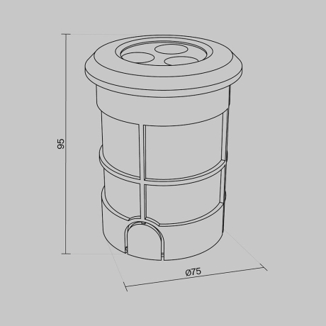Встраиваемый в дорогу светильник Maytoni Outdoor Flash O044DL-L3S3K