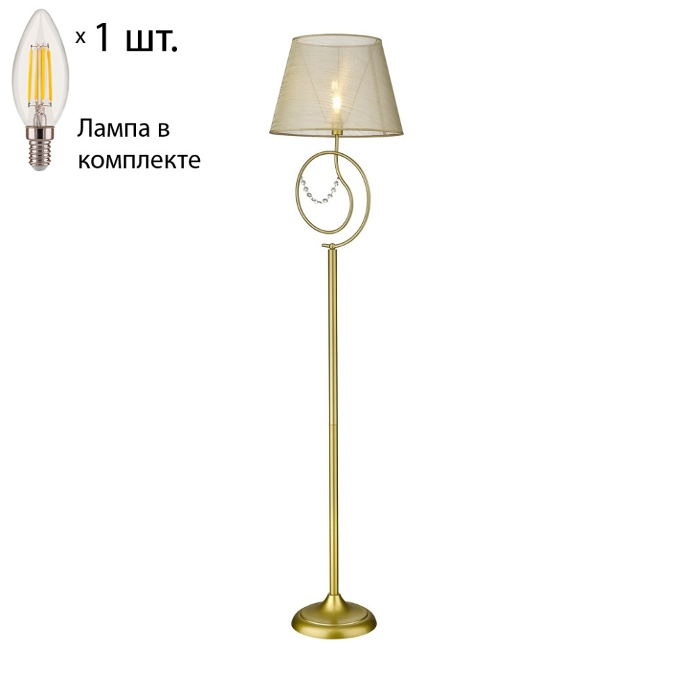 Торшер с лампочкой Velante 290-305-01+Lamps E14 Свеча
