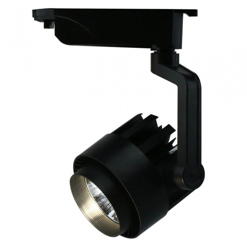 Однофазный LED светильник 20W 4000К для трека Arte Lamp Vigile A1620PL-1BK, цвет черный - фото 1