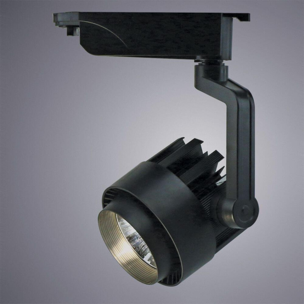 Однофазный LED светильник 20W 4000К для трека Arte Lamp Vigile A1620PL-1BK, цвет черный - фото 2