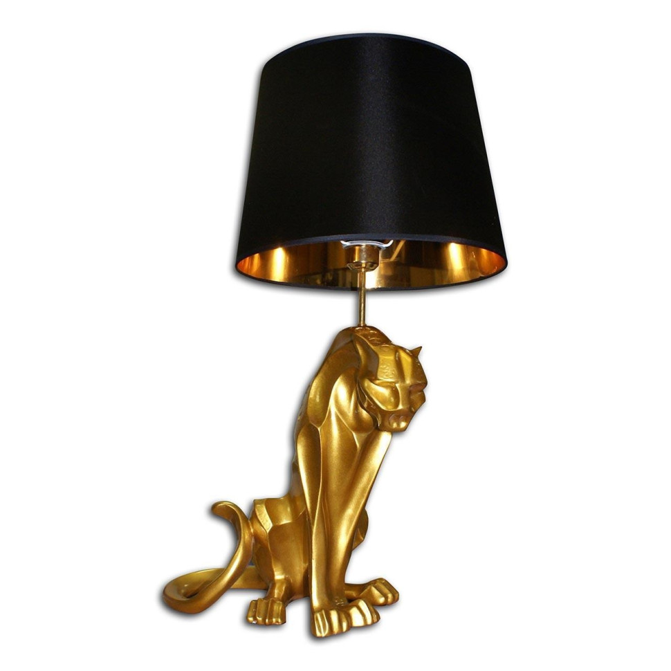 7041-1,04мат Настольная лампа Kink Light Леопард, цвет золото