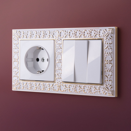 Розетка с заземлением и со шторками, без рамки Werkel белый W1171101