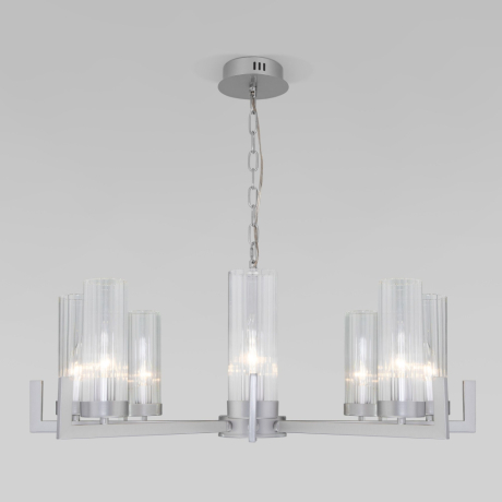 Подвесная люстра Eurosvet Arganie 60133/8 серебро 