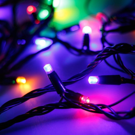 10м. Уличная гирлянда нить RGB Ardecoled 230V ARD-String--10000-Black-100Led-Live RGB (424224)