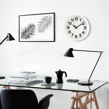 Нарушена упаковка!  <371690> Часы настенные TROYKATIME (TROYKA) 78771783, круг, белые, белая рамка, 30,5х30,5х3,5 см (455739)