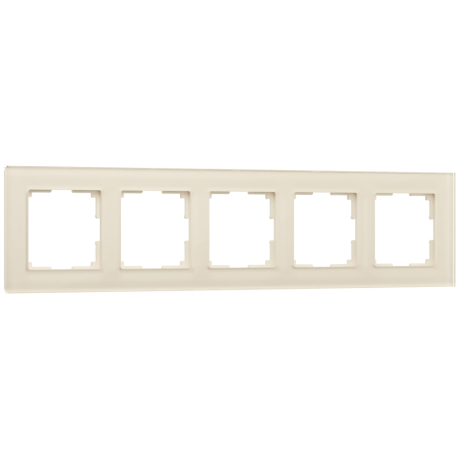 Рамка на 5 постов Werkel Favorit молочный W0051141