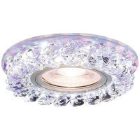 Встраиваемый светильник с LED подсветкой Ambrella light Crystal LED S257 PR
