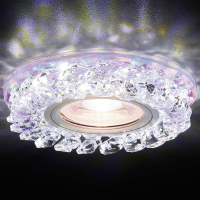 Встраиваемый светильник с LED подсветкой Ambrella light Crystal LED S257 PR