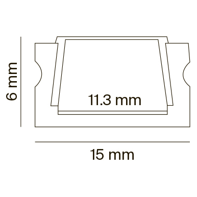 2м. Встраиваемый алюминиевый профиль для светодиодной ленты Maytoni Led strip ALM004S-2M, цвет серый - фото 3