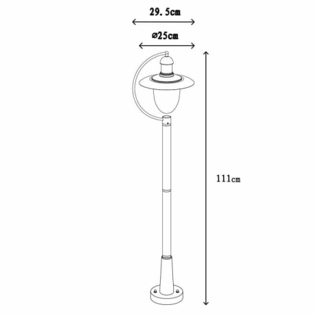 65747 Уличный фонарный столб Lucide