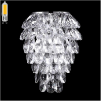 Бра с лампочками CRYSTAL LUX CHARME AP3 CHROME/TRANSPARENT+Lamps