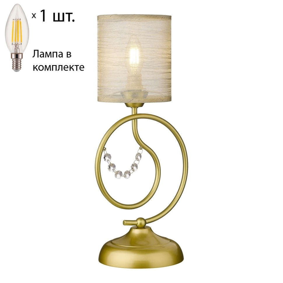 Настольная лампа с лампочкой Velante 290-304-01+Lamps E14 Свеча