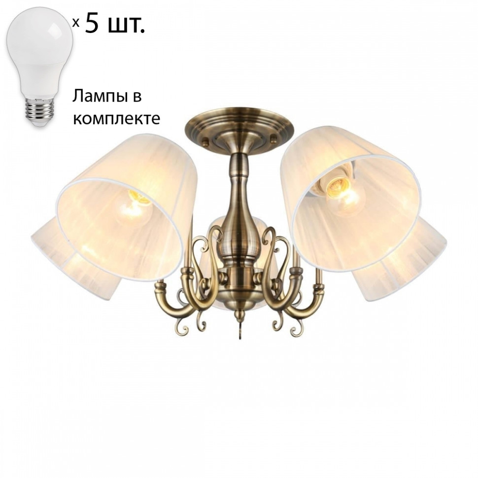 Люстра потолочная с лампочками Omnilux OML-29117-05+Lamps