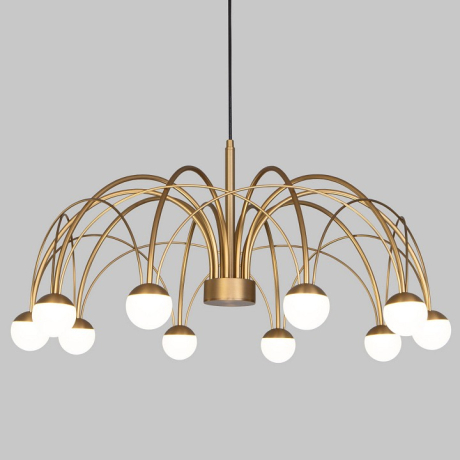 Люстра на штанге Eurosvet Ragno 90030/10 LED золото 