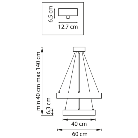 Подвесной светильник Lightstar Saturno 748117 