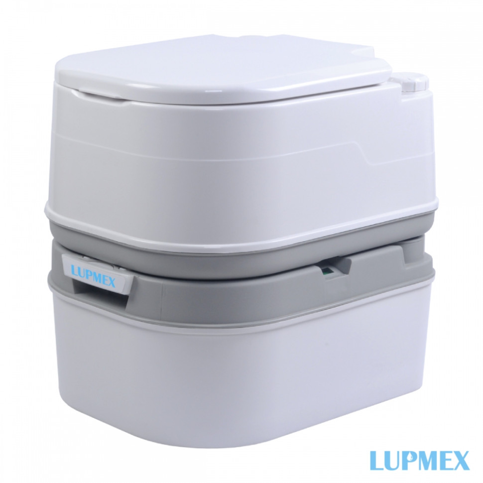 биотуалет lupmex 79001 без индикатора Биотуалет Lupmex, белый с серым 79002 с индикатором