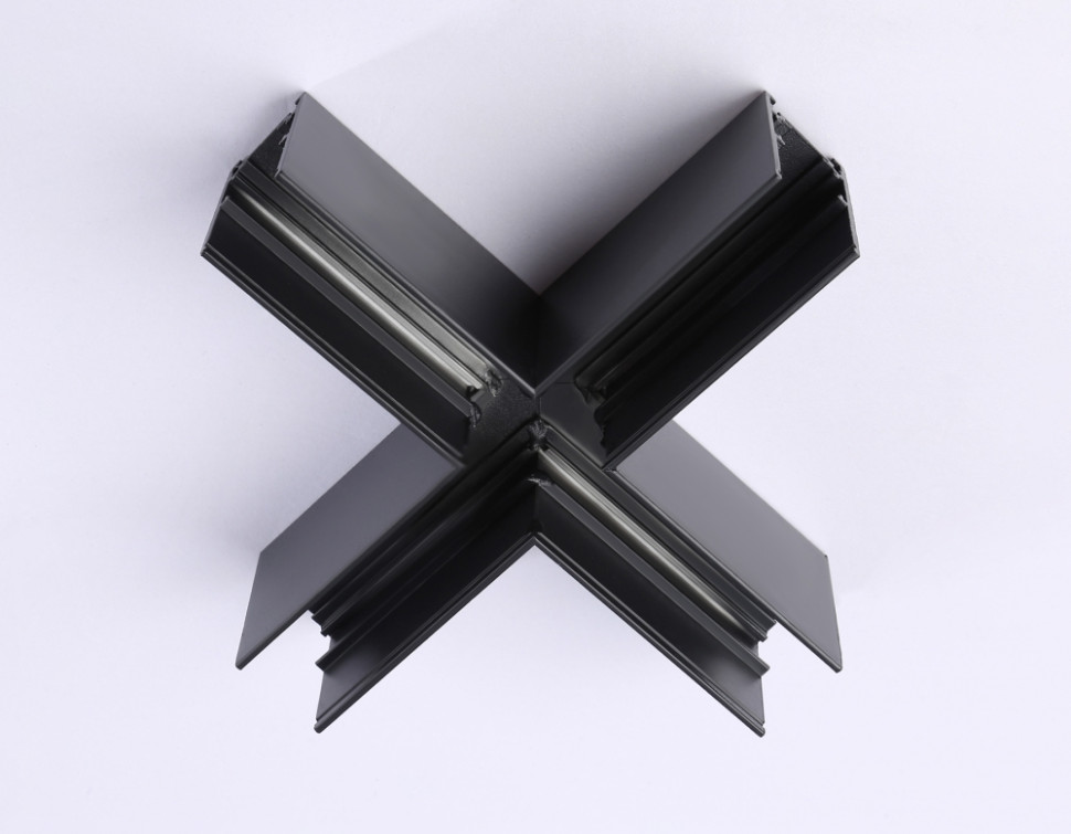 Коннектор Х-образный для накладного шинопровода Magnetic Ambrella light TRACK SYSTEM GL3376, цвет черный - фото 2