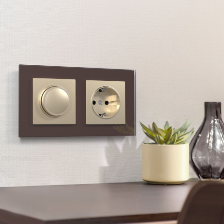 Рамка на 2 поста (мокко) Werkel W0021118