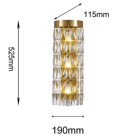 Настенный светильник Magnitudo Favourite с лампочками 4090-3W+Lamps E14 P45 