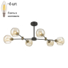 Люстра на штанге с лампочками Velante 249-023-06+Lamps E14 Свеча 