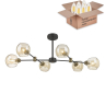 Люстра на штанге с лампочками Velante 249-023-06+Lamps E14 Свеча 