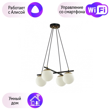 Подвесная люстра Lumion Randi с поддержкой Алиса 5212/4-A 