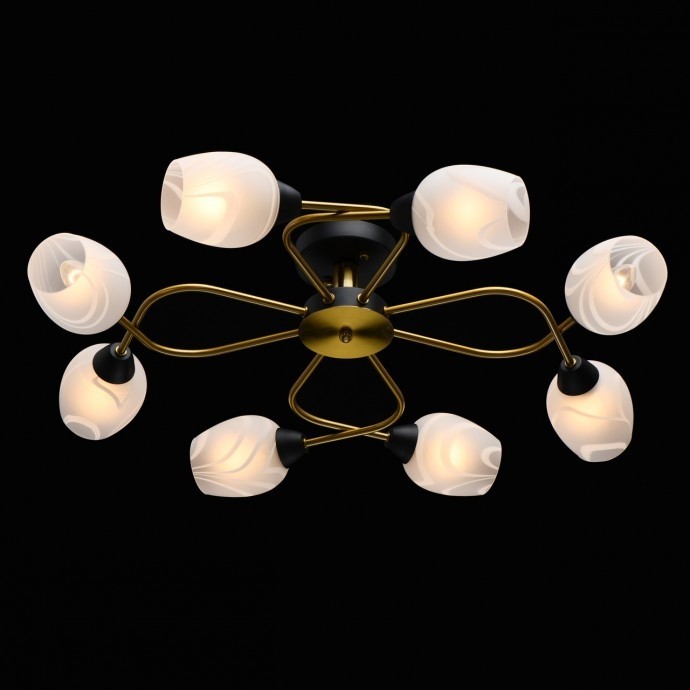 Потолочная люстра MW-Light Олимпия 638018608, цвет медовая бронза, черный - фото 2