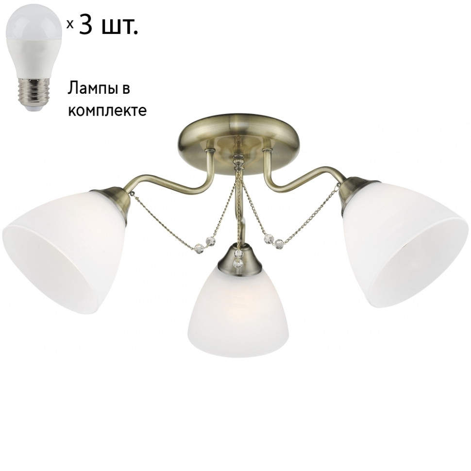 Потолочная люстра с лампочками Velante 727-507-03+Lamps