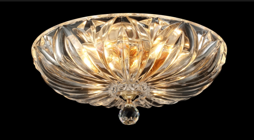 Потолочный светильник с лампочками CRYSTAL LUX DENIS D400 GOLD+Lamps 