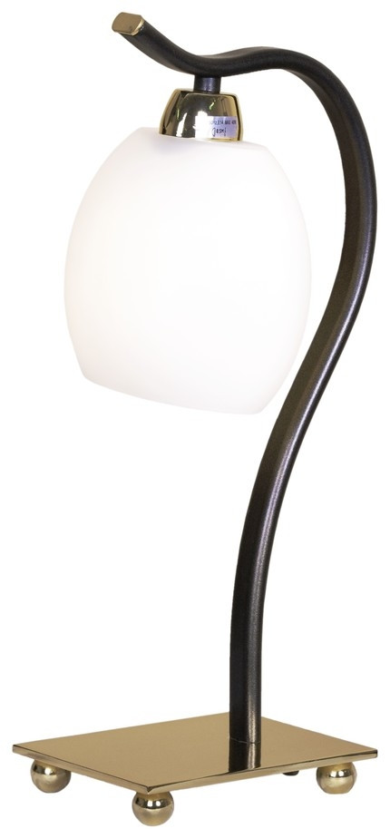 Настольная лампа с лампочкой Velante 269-304-01+Lamps E14 Свеча, цвет стекло 269-304-01+Lamps E14 Свеча - фото 2