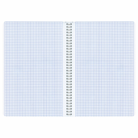 Нарушена упаковка!  <797150> Тетрадь А4, 96 л., BRAUBERG, гребень, клетка, матовая ламинация, "Ритм" (микс в спайке), 405321