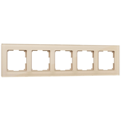 Рамка на 5 постов (шампань) Werkel 140811