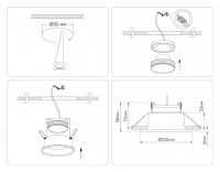 Встраиваемый светильник Ambrella Light TN TN51814