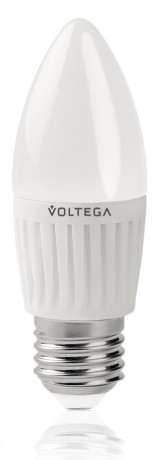 Светодиодная лампа Е27 6.5W 4000К (белый) Candle Voltega 5718 