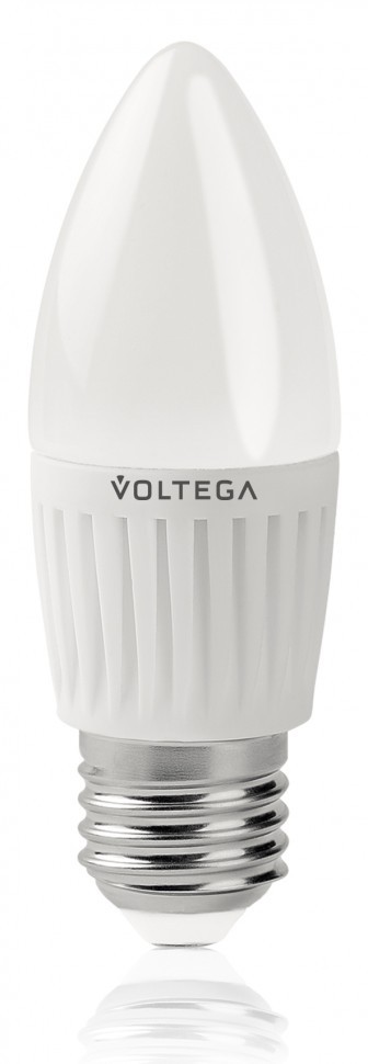 Лампа светодиодная 5718 Свеча Е27 4000К 6.5W VG1-C2E27cold6W-C Voltega