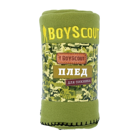 Нарушена упаковка.  <295333> Плед для пикника 150х130 см флисовый BoyScout  61060