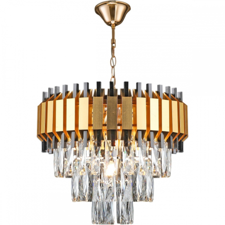 Подвесная хрустальная люстра Reluce 02144-0.4-05 FGD+BK (1425090)