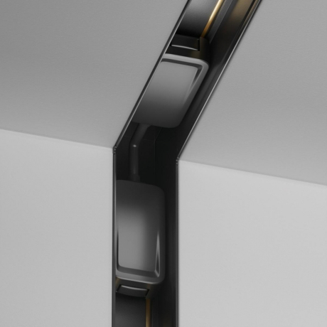 Коннектор L-образный для магнитного шинопровода Maytoni Technicall Radity TRA084CT-12B 