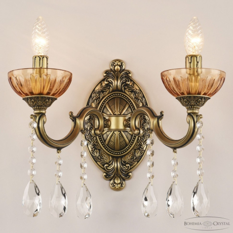 Бра Bohemia Ivele Crystal AL7801 AL7801B10/2/175 A AGB P Amber/M-1H 