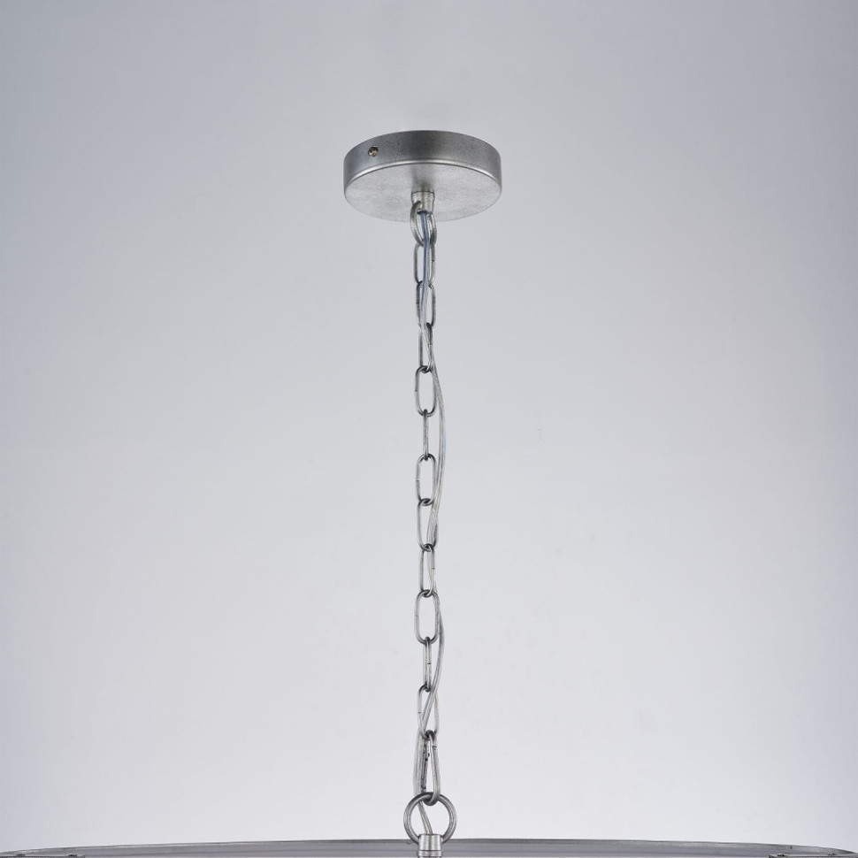 Люстра с лампочками, подвесная, комплект от Lustrof. №385074-617141, цвет античное серебро - фото 4